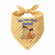 Labrador Cat Owner Personalized Embroidered Pet Bandana for Multi-Pet Homes (ver 2)
