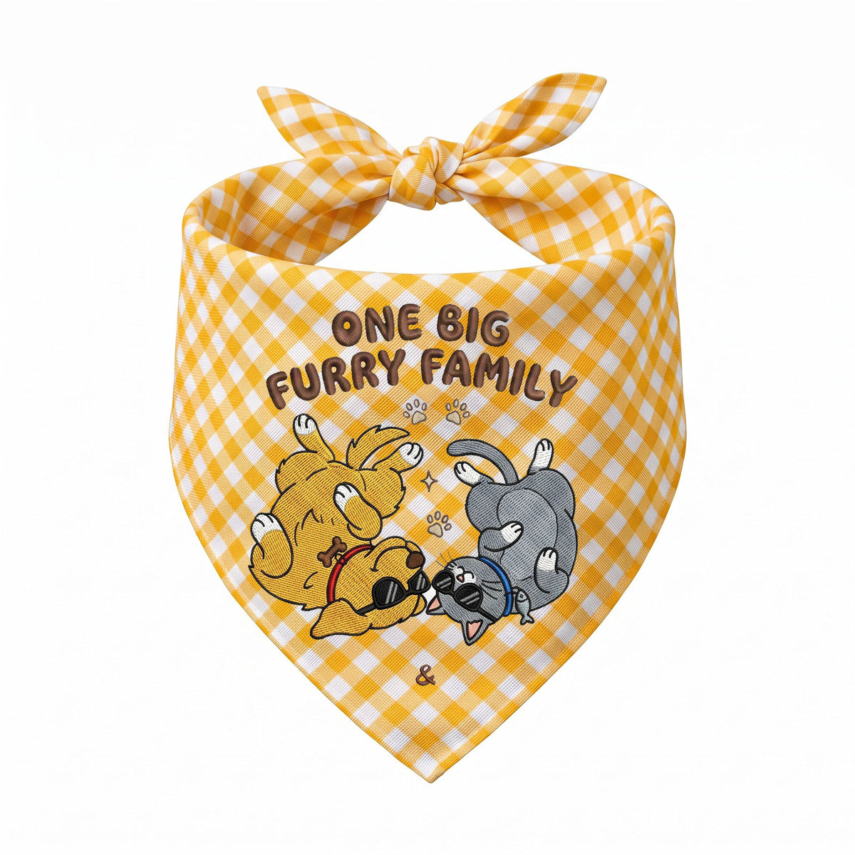 Golden Retriever Personalized Embroidered Pet Bandana for Cat Owners (ver 2)