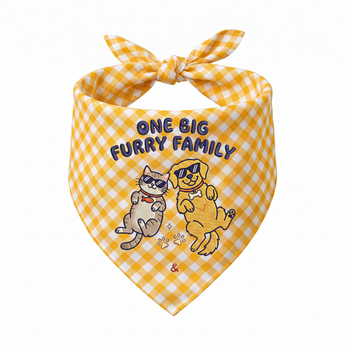 Golden Retriever Personalized Embroidered Pet Bandana for Cat Owners (ver 3)