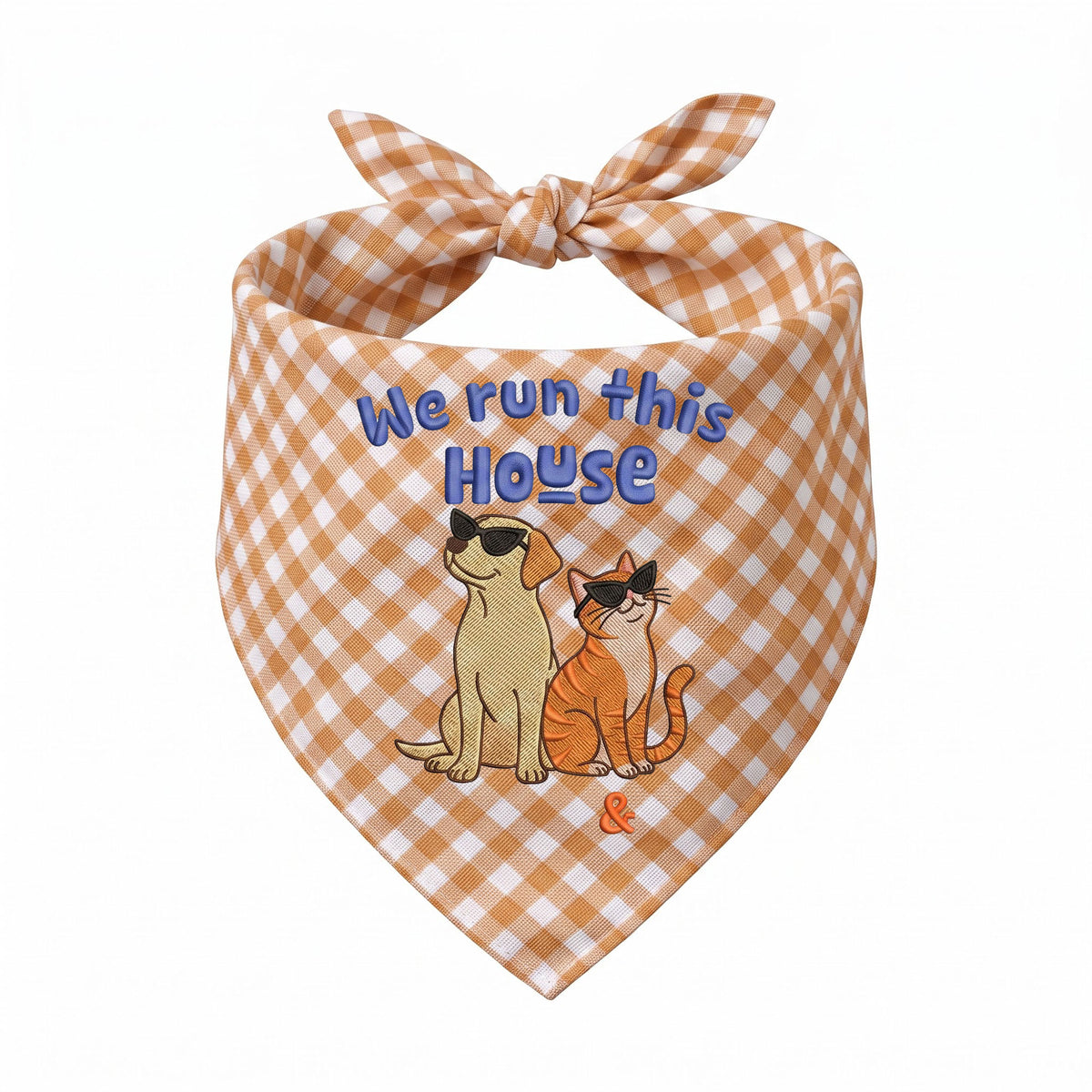 Labrador Cat Owner Personalized Embroidered Pet Bandana for Multi-Pet Homes (ver 2)