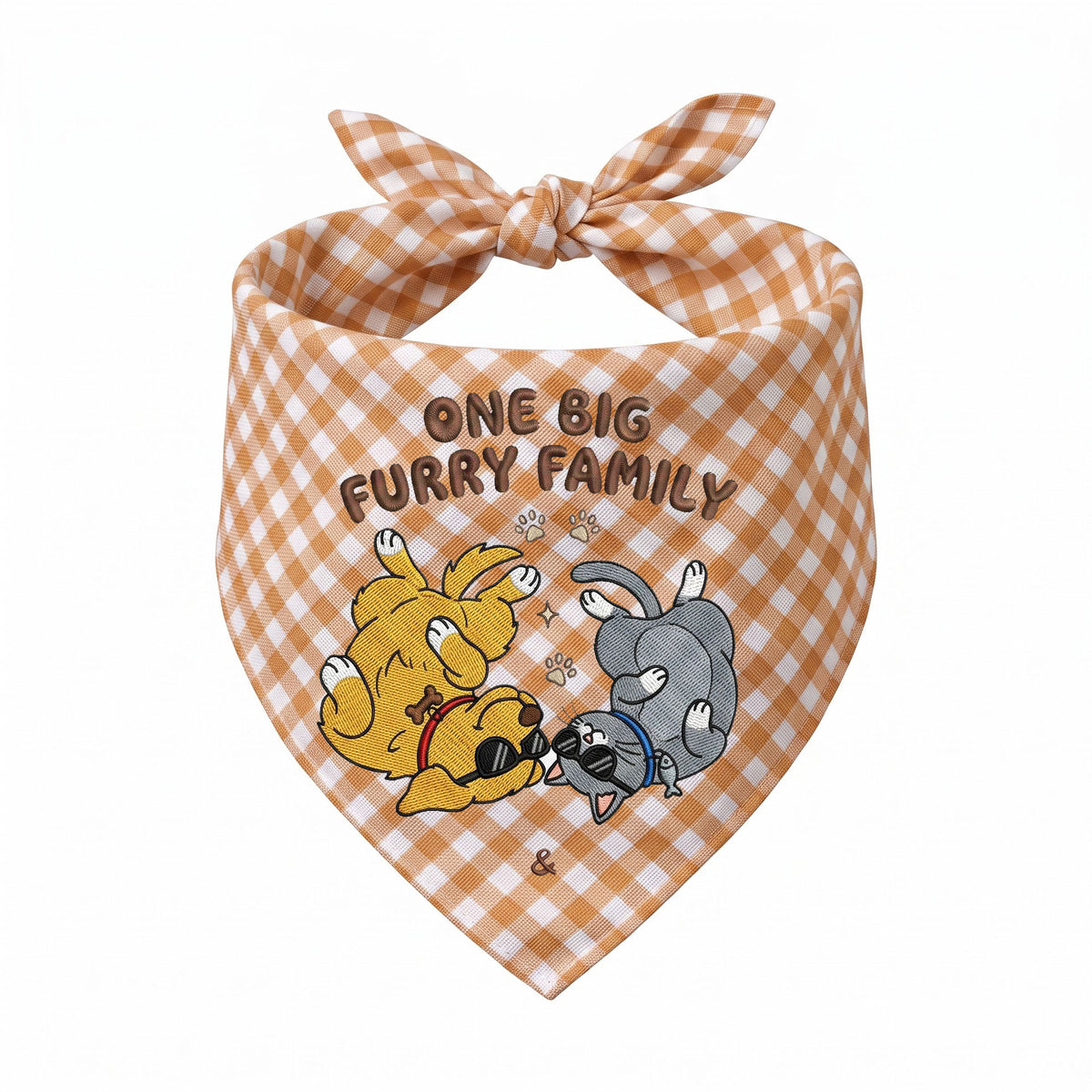 Golden Retriever Personalized Embroidered Pet Bandana for Cat Owners (ver 2)