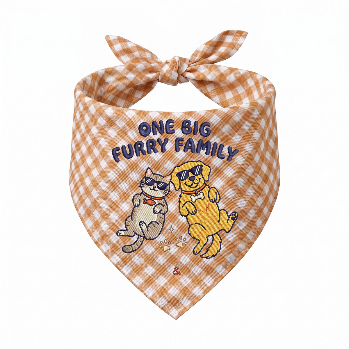 Golden Retriever Personalized Embroidered Pet Bandana for Cat Owners (ver 3)