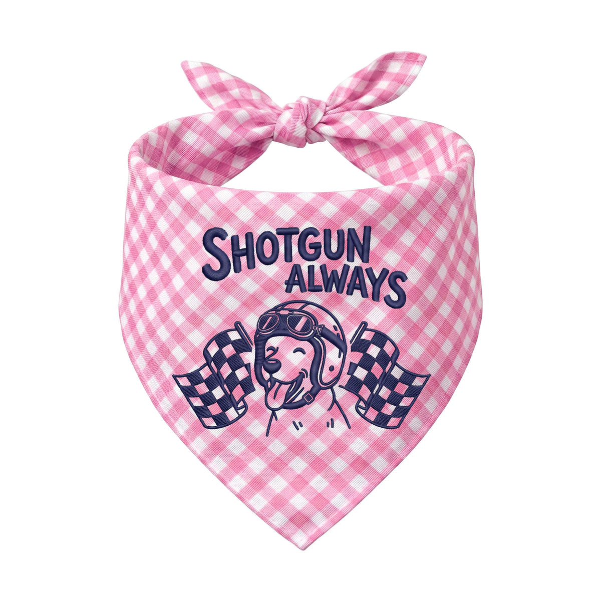 Personalized Embroidered Pet Bandana for Car Racing Enthusiasts (ver 2)
