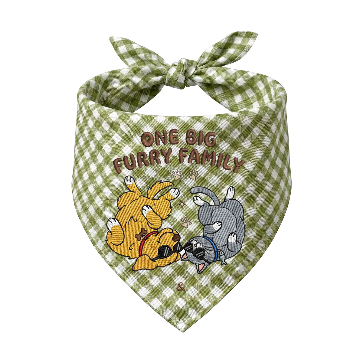 Golden Retriever Personalized Embroidered Pet Bandana for Cat Owners (ver 2)