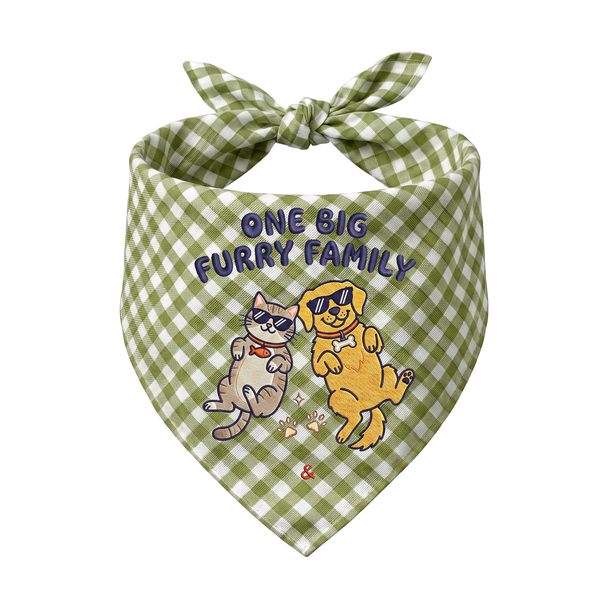 Golden Retriever Personalized Embroidered Pet Bandana for Cat Owners (ver 3)