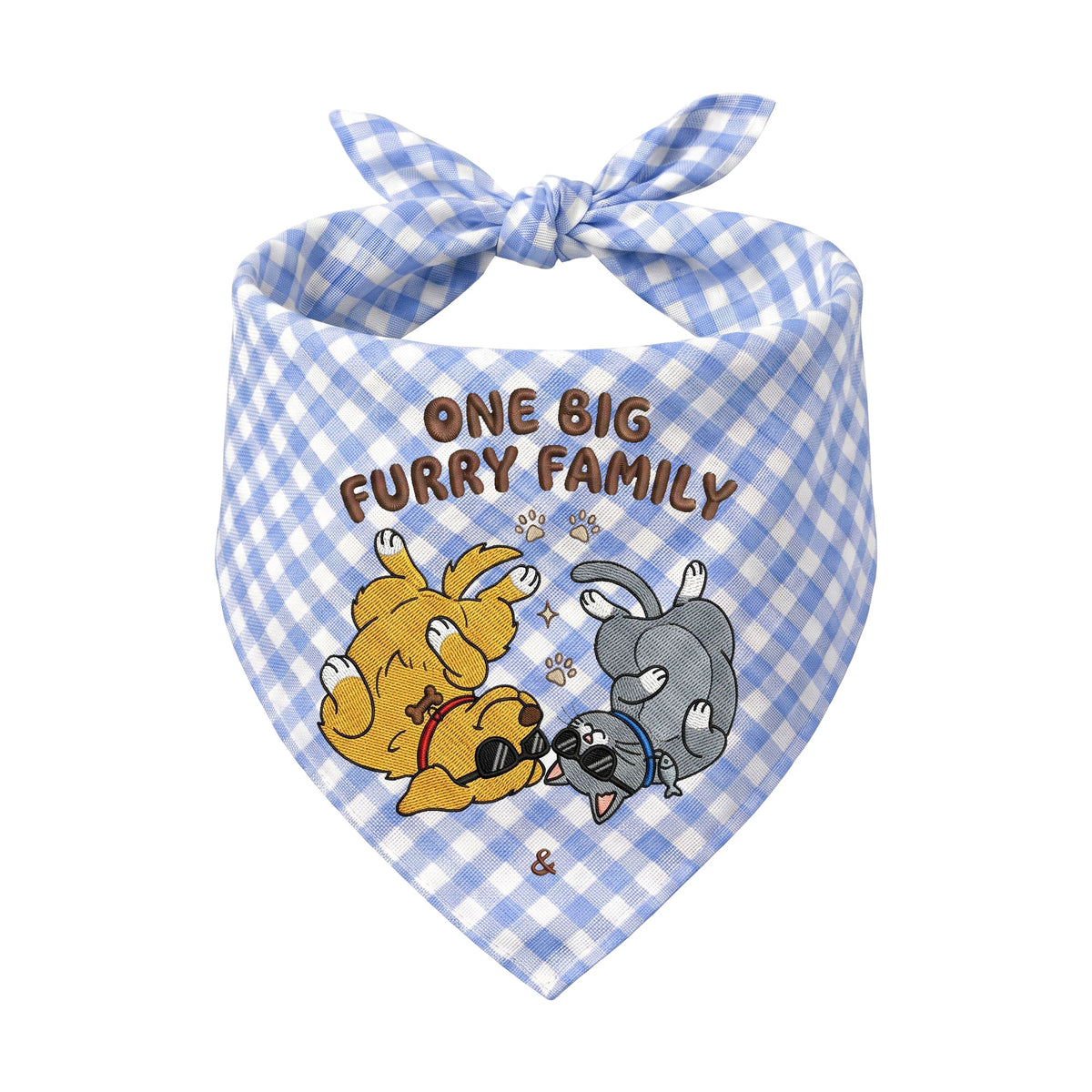 Golden Retriever Personalized Embroidered Pet Bandana for Cat Owners (ver 2)