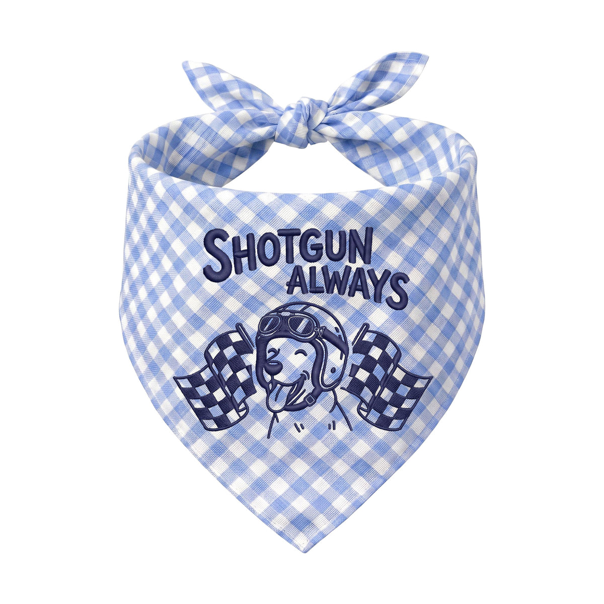 Personalized Embroidered Pet Bandana for Car Racing Enthusiasts (ver 2)