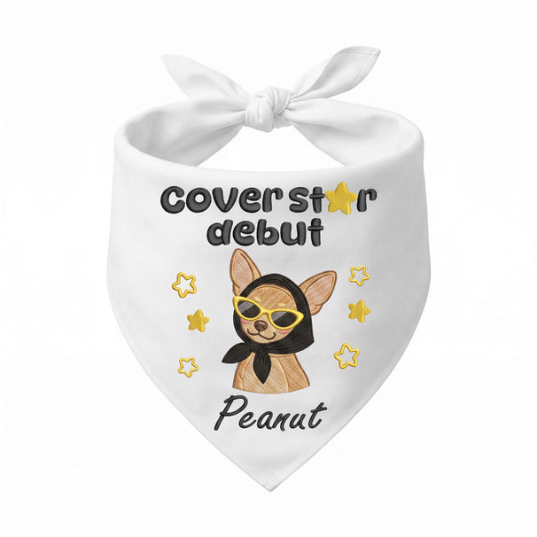 Chihuahua New Pet Owner Personalized Embroidered Dog Bandana for Gotcha Day