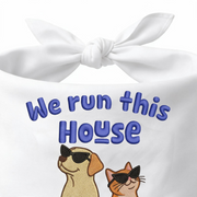 Labrador Cat Owner Personalized Embroidered Pet Bandana for Multi-Pet Homes (ver 2)
