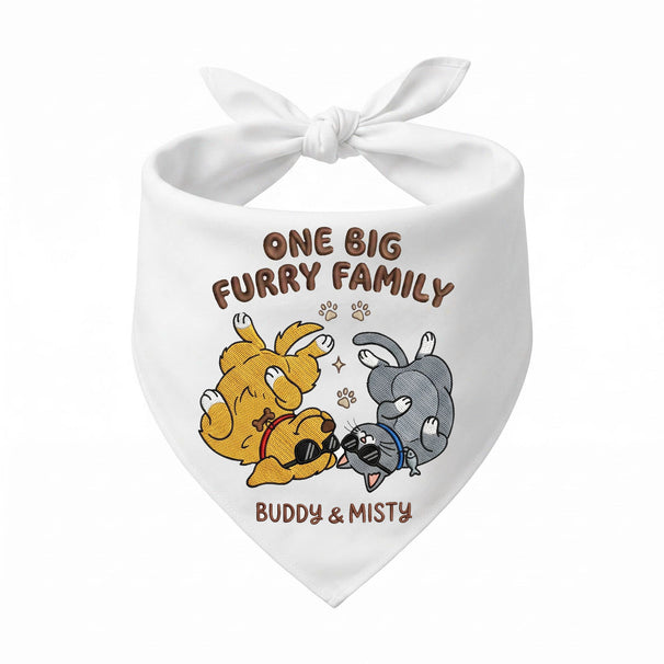 Golden Retriever Personalized Embroidered Pet Bandana for Cat Owners (ver 2)