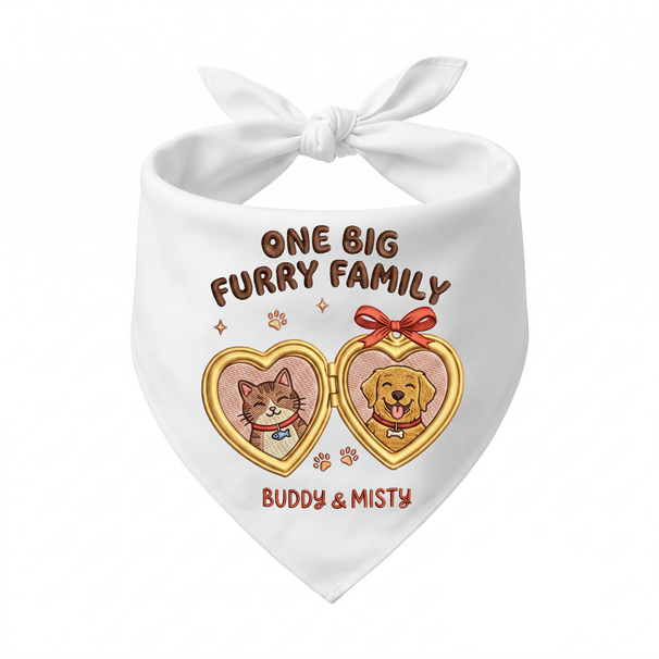 Golden Retriever Cat Owner Personalized Embroidered Dog Bandana for Dog and Cat Homes