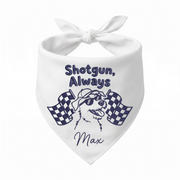 Car Racing Personalized Embroidered Dog Bandana for the Ride-Along Buddy