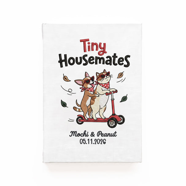 Chihuahua Cat Owner Personalized Embroidered Album for Pet Duo Family Gift ver 2