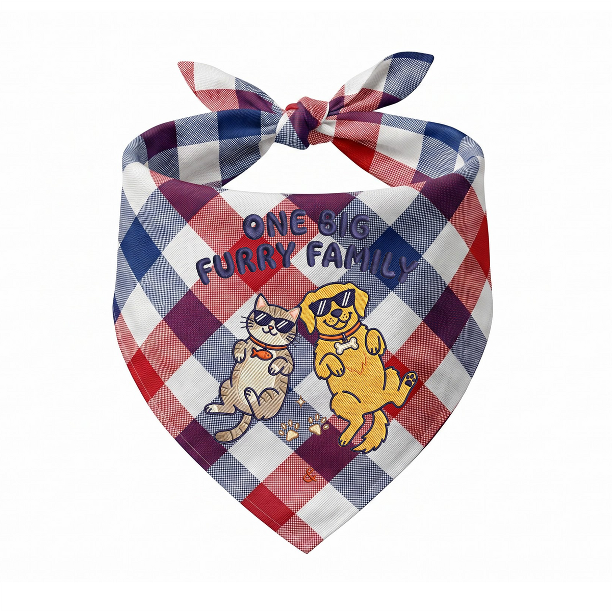 Golden Retriever Personalized Embroidered Pet Bandana for Cat Owners (ver 3)