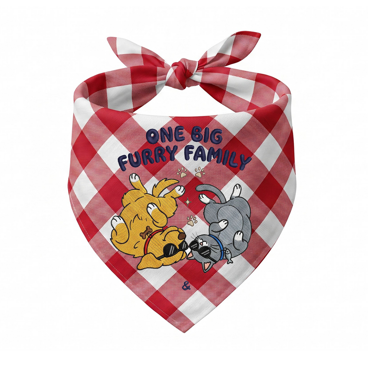 Golden Retriever Personalized Embroidered Pet Bandana for Cat Owners (ver 2)