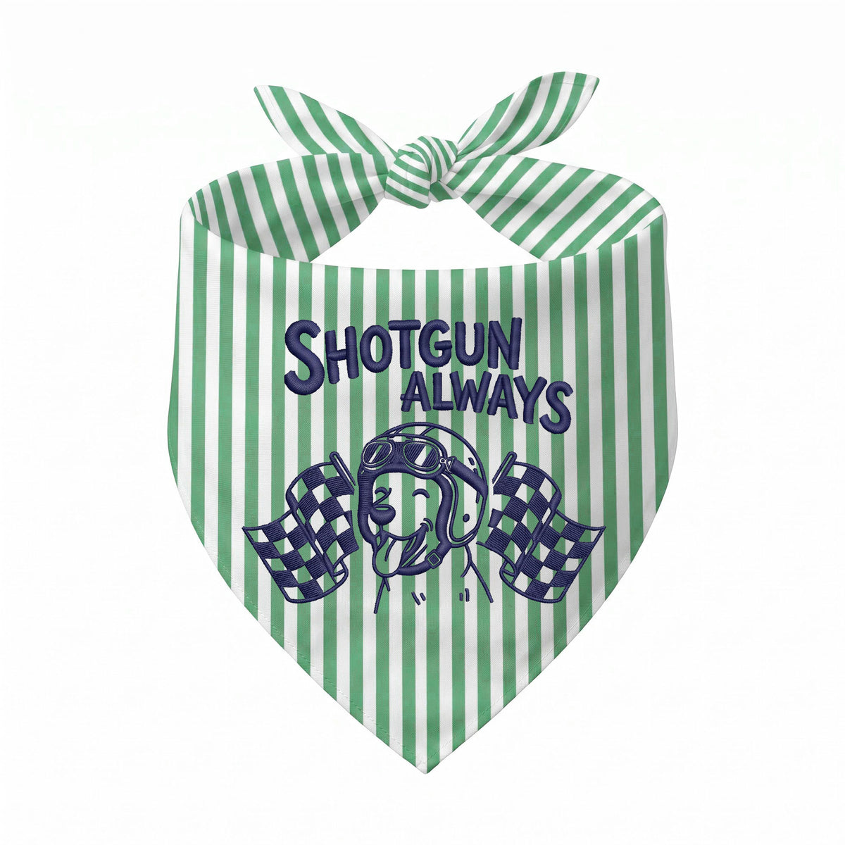Personalized Embroidered Pet Bandana for Car Racing Enthusiasts (ver 2)