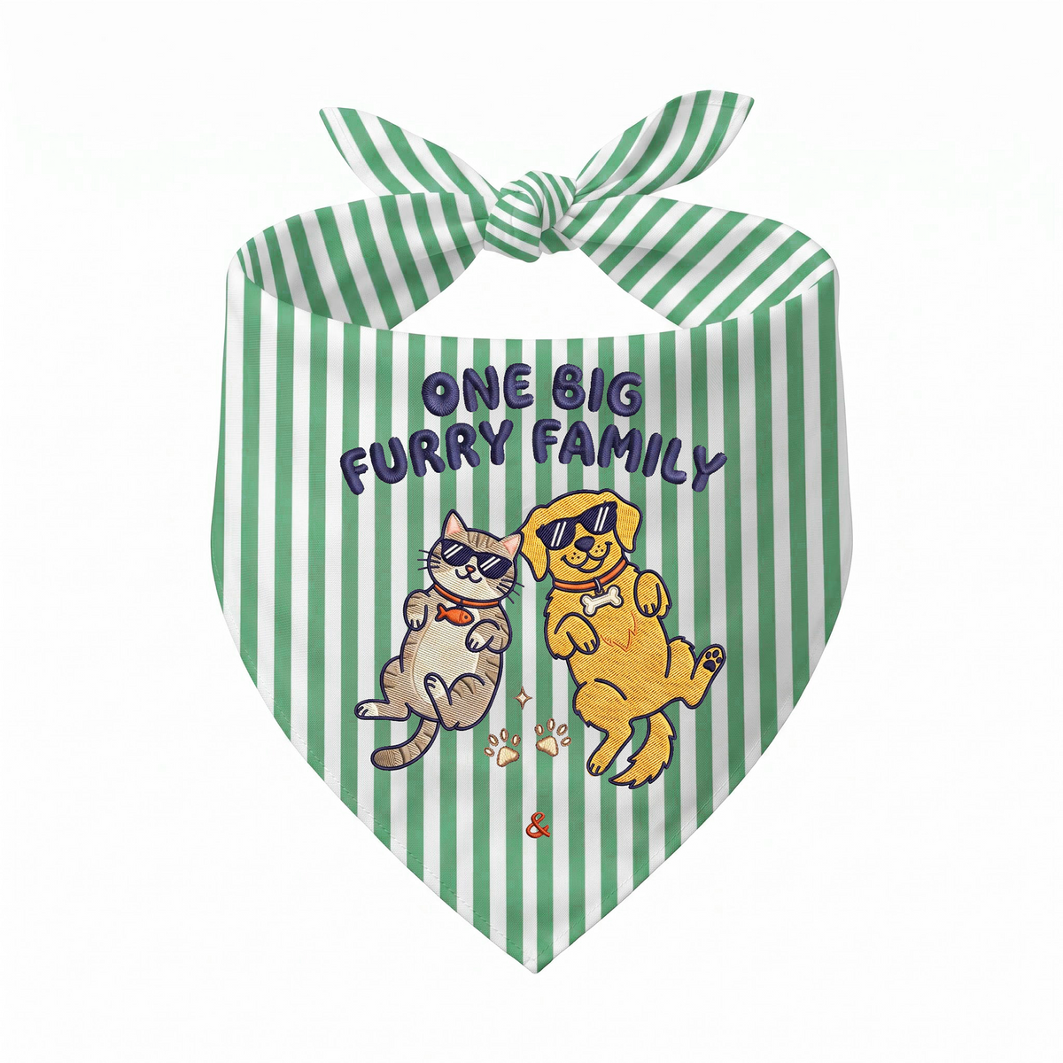 Golden Retriever Personalized Embroidered Pet Bandana for Cat Owners (ver 3)
