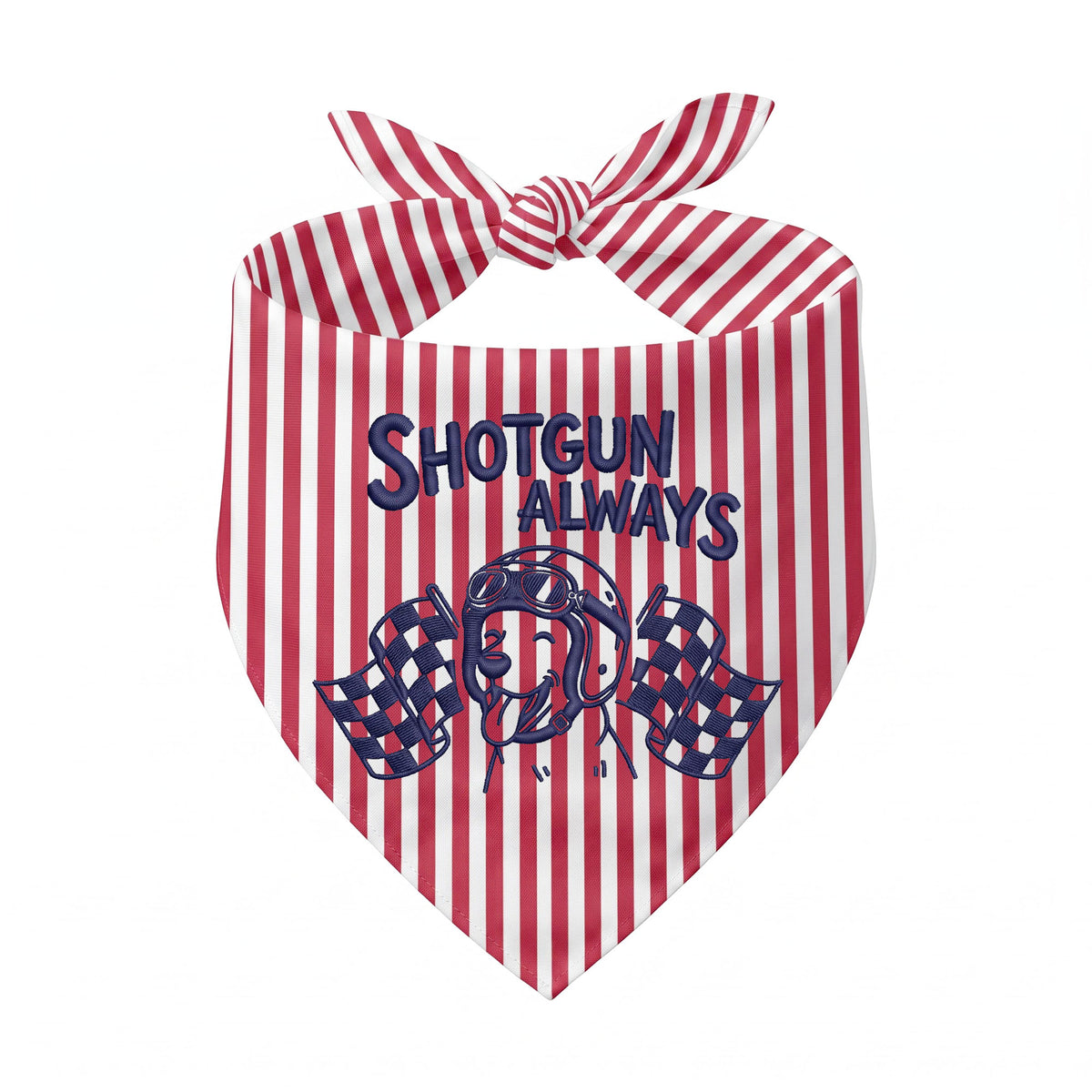 Personalized Embroidered Pet Bandana for Car Racing Enthusiasts (ver 2)