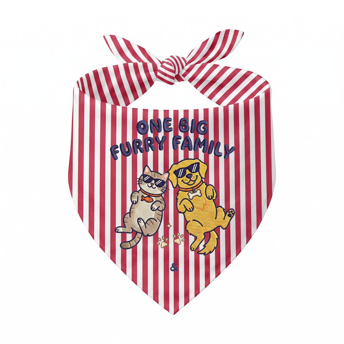 Golden Retriever Personalized Embroidered Pet Bandana for Cat Owners (ver 3)