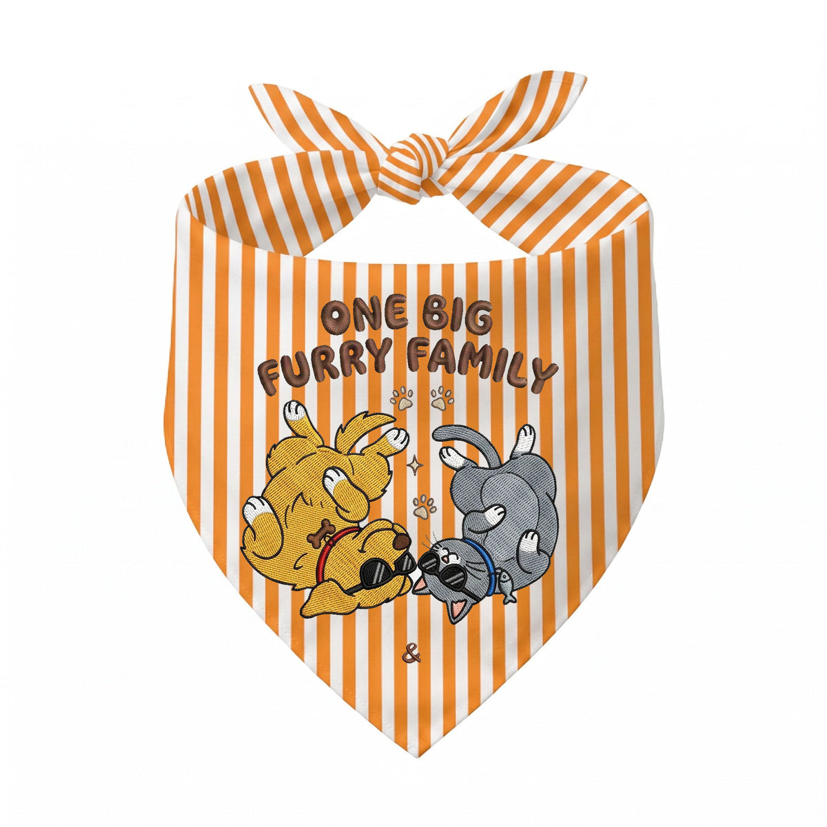 Golden Retriever Personalized Embroidered Pet Bandana for Cat Owners (ver 2)