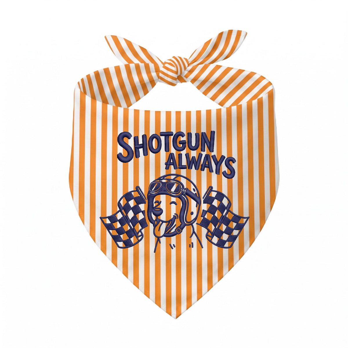 Personalized Embroidered Pet Bandana for Car Racing Enthusiasts (ver 2)