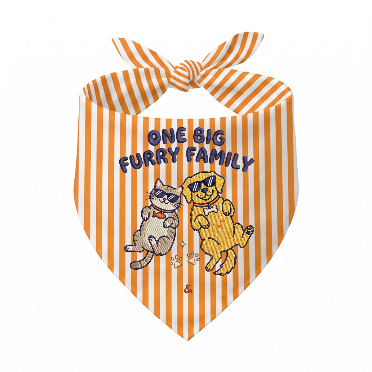 Golden Retriever Personalized Embroidered Pet Bandana for Cat Owners (ver 3)