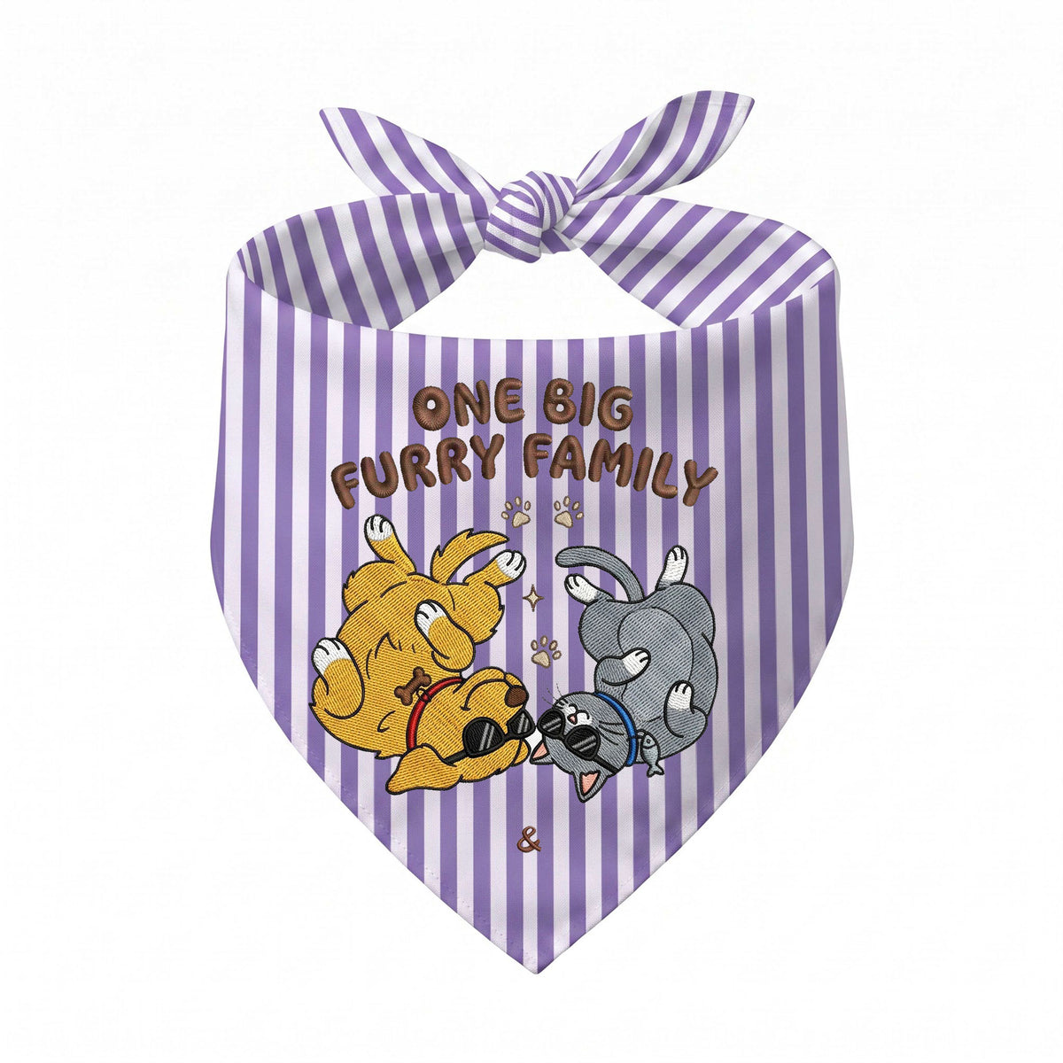 Golden Retriever Personalized Embroidered Pet Bandana for Cat Owners (ver 2)