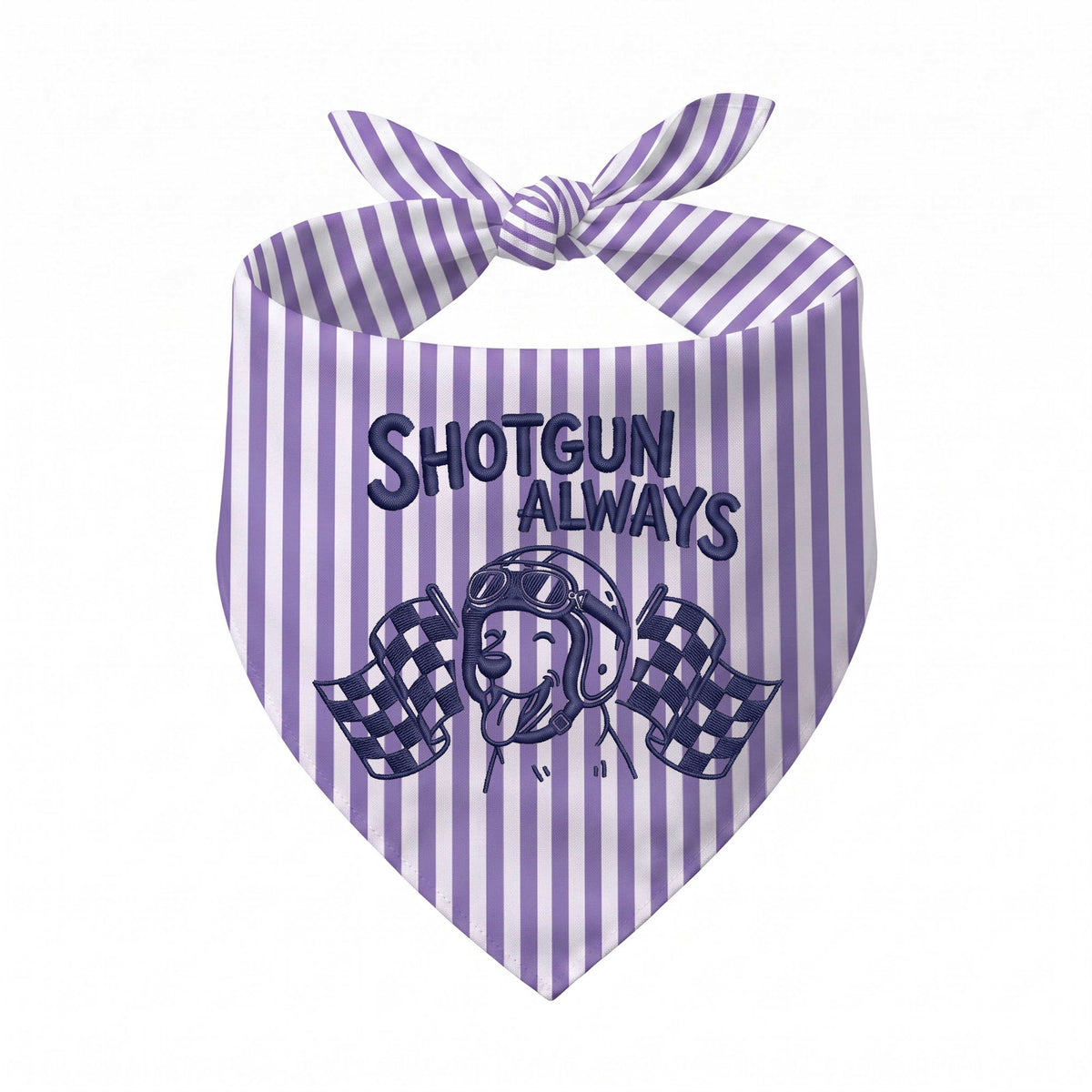 Personalized Embroidered Pet Bandana for Car Racing Enthusiasts (ver 2)