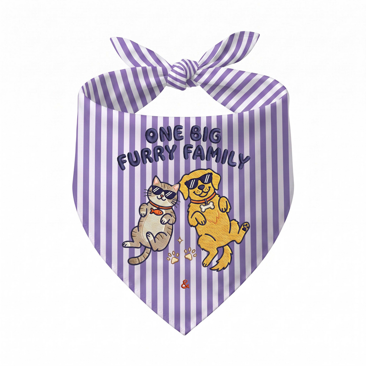 Golden Retriever Personalized Embroidered Pet Bandana for Cat Owners (ver 3)