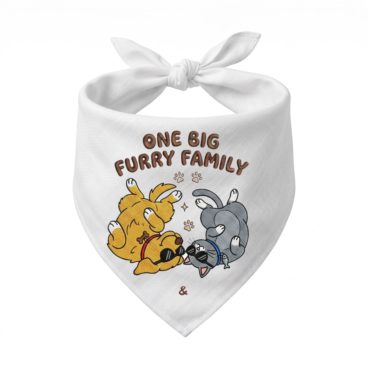 Golden Retriever Personalized Embroidered Pet Bandana for Cat Owners (ver 2)