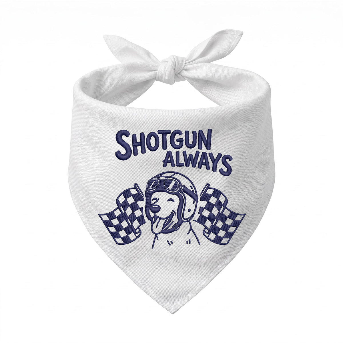 Personalized Embroidered Pet Bandana for Car Racing Enthusiasts (ver 2)