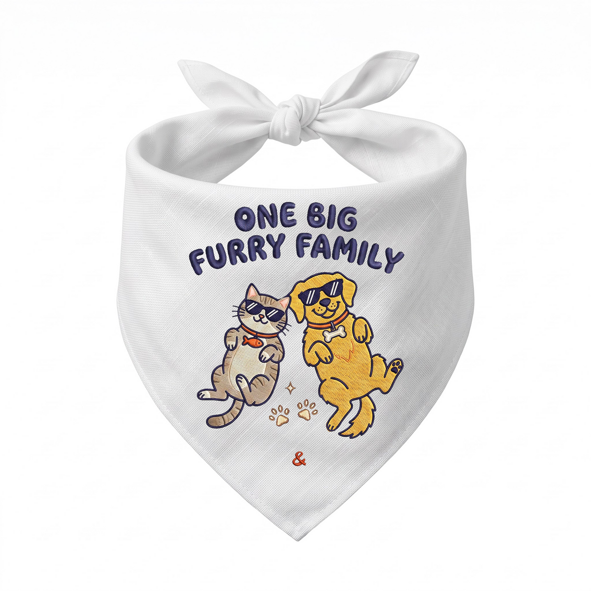 Golden Retriever Personalized Embroidered Pet Bandana for Cat Owners (ver 3)