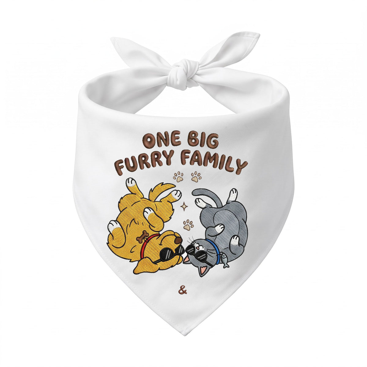 Golden Retriever Personalized Embroidered Pet Bandana for Cat Owners (ver 2)