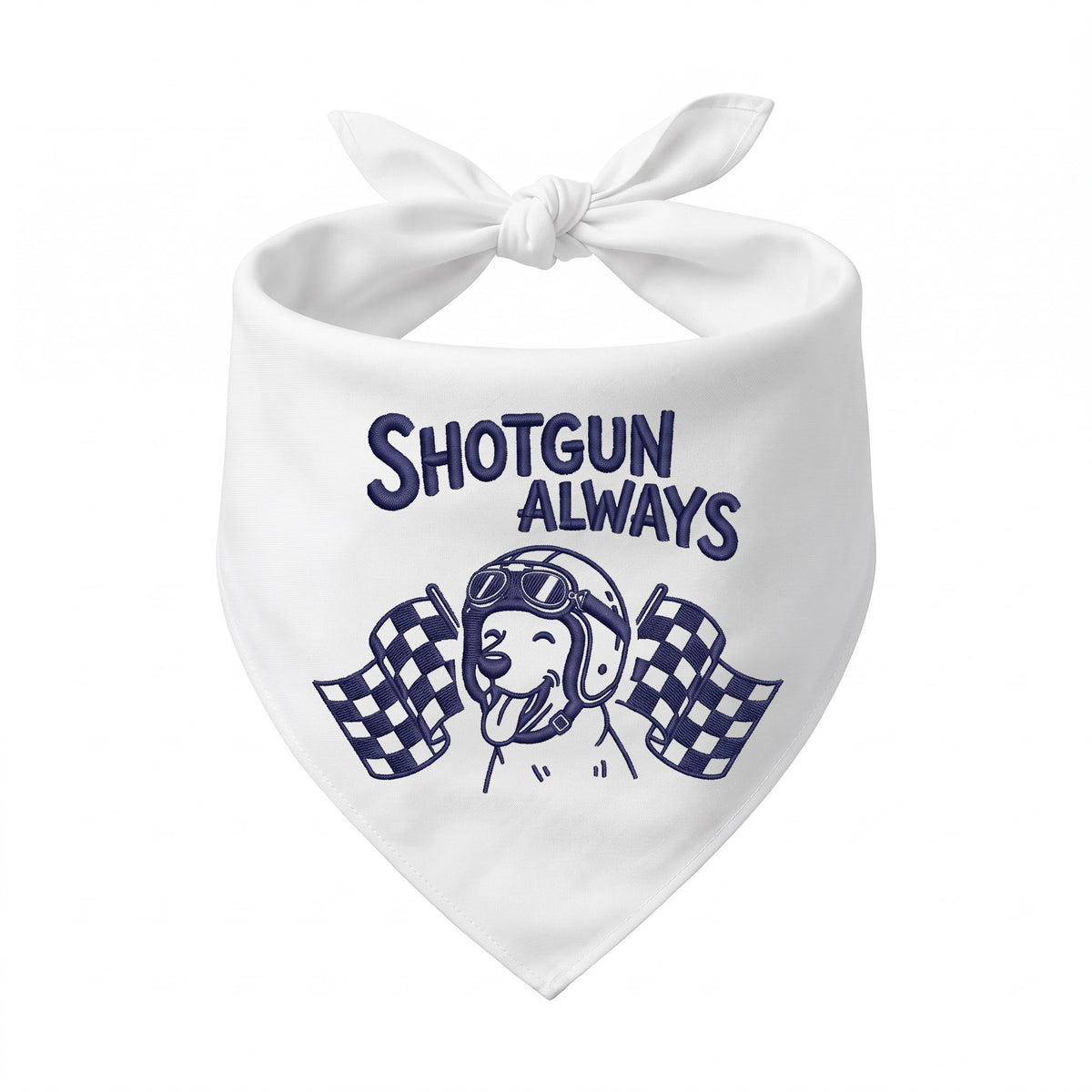 Personalized Embroidered Pet Bandana for Car Racing Enthusiasts (ver 2)