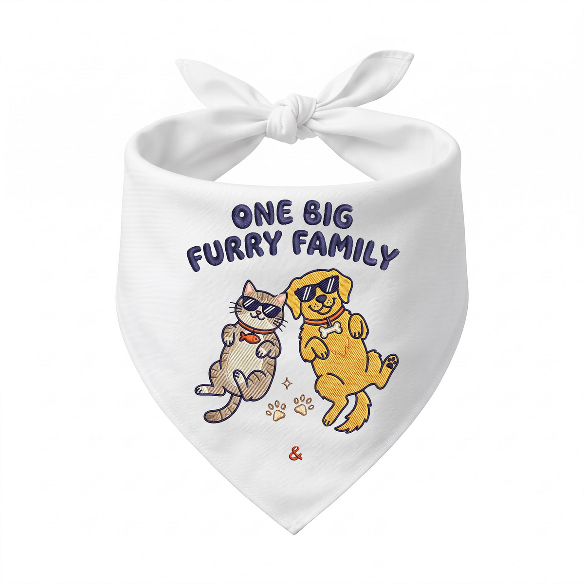 Golden Retriever Personalized Embroidered Pet Bandana for Cat Owners (ver 3)