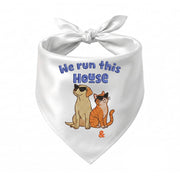 Labrador Cat Owner Personalized Embroidered Pet Bandana for Multi-Pet Homes (ver 2)