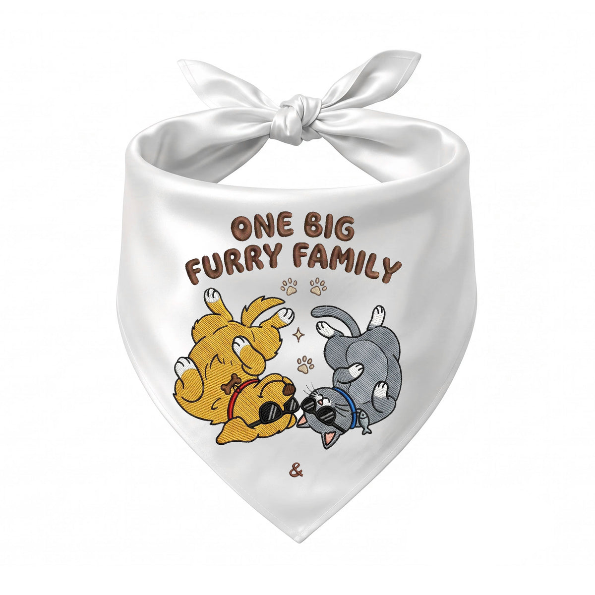 Golden Retriever Personalized Embroidered Pet Bandana for Cat Owners (ver 2)