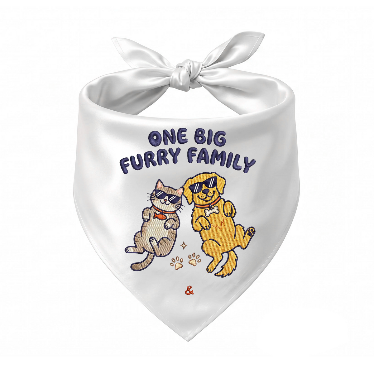 Golden Retriever Personalized Embroidered Pet Bandana for Cat Owners (ver 3)